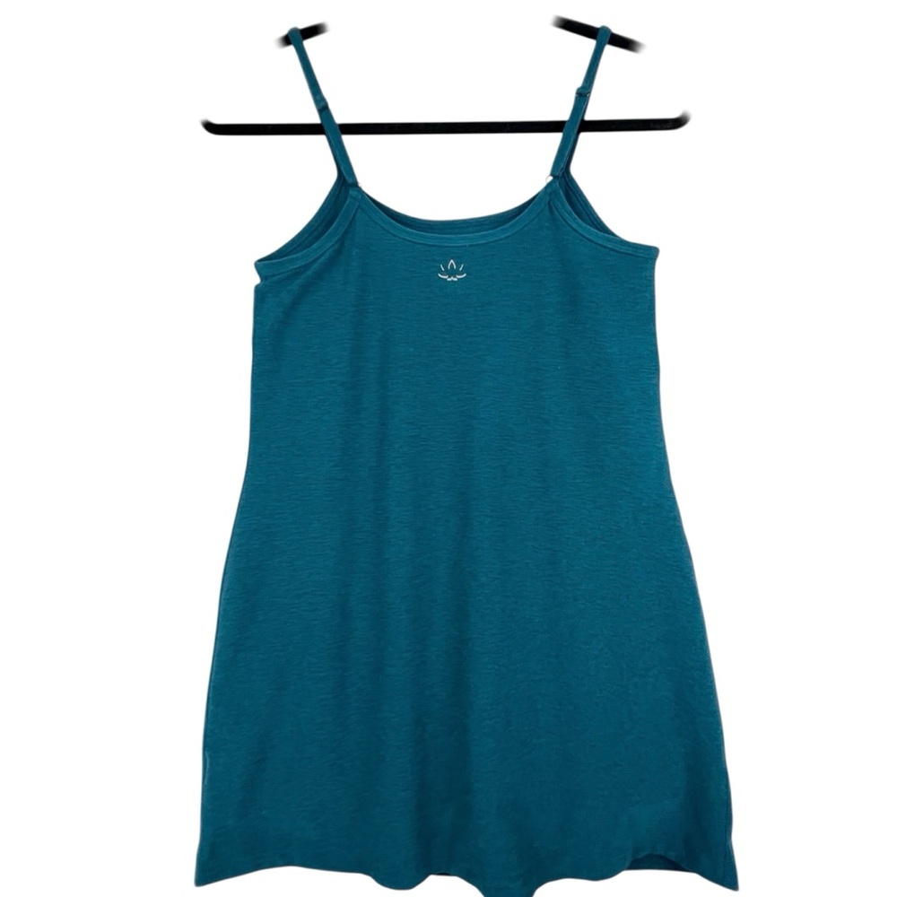 Beyond Yoga Sz S Spacedye Essentials Dress In Deep Sea Heather Blue Green Tennis - Picture 4 of 15
